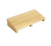 plataforma inclinada del pedal, Reposapiés de madera marrón, varios tamaños, diseño inclinable debajo del escritorio(Varnish Color,60 * 30 * 11cm)