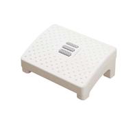 plataforma inclinada del pedal, Reposapiés for debajo del escritorio, 15,7 x 10,4 5,9 pulgadas, textura de masaje y rodillo(White)
