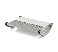 plataforma inclinada del pedal, Reposapiés mecedor bajo escritorio 48,5 x 34,6 10 cm blanco y negro(White)