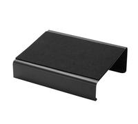 plataforma inclinada del pedal, Reposapiés portátil for debajo del escritorio, 40 x 30 13 cm, negro, ángulo de inclinación, metal(Black a)