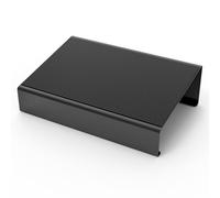 plataforma inclinada del pedal, Reposapiés portátil for debajo del escritorio, 40 x 30 13 cm, negro, ángulo de inclinación, metal(Black B)