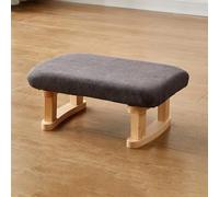 plataforma inclinada del pedal, Taburete con reposapiés bajo el escritorio, de madera y tela, mecedor multicolor(E)