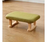 plataforma inclinada del pedal, Taburete con reposapiés bajo el escritorio, de madera y tela, mecedor multicolor(G)