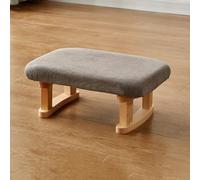 plataforma inclinada del pedal, Taburete con reposapiés bajo el escritorio, de madera y tela, mecedor multicolor(D)