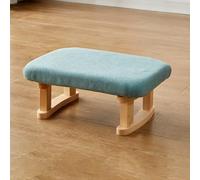 plataforma inclinada del pedal, Taburete con reposapiés bajo el escritorio, de madera y tela, mecedor multicolor(F)