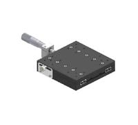 Plataforma Lineal de Eje X, Corredera de Traslación Manual de 125 x 125 MM, Recorrido de ±12,5 MM, Carga de 10 KG para Alineación Óptica, Sistemas de Microscopía y Láser