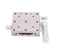 Plataforma lineal manual Acero inoxidable 60x60 mm Ajuste micrométrico de alta precisión Riel guía tipo bola para equipos mecánicos de laboratorio Instrumentos ópticos