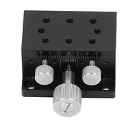 Plataforma lineal X, mesa deslizante manual de precisión con control de rotación mediante engranajes y escala, estructura de guía en de milano para instrumentos de medición, (50X30mm)