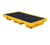 Plataforma Modular Antiderrames Con DesagüE Y Soportes Para Montacargas, Plataforma Modular ContencióN De PláStico, Desmontable Y A Prueba De Fugas Para La Industria Y QuíMicos(51.2 * 26.8 * 5.9)