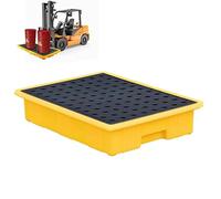 Plataforma Modular Antiderrames Con Rejillas Para La ContencióN De Derrames De Productos QuíMicos Y Bidones Aceite En Almacenes Y FáBricas,Bandeja De ContencióN Para Uso Industrial(19.7 * 14.2 * 4)