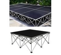 Plataforma modular antideslizante - Soporte plegable para eventos, cabina de DJ, fácil instalación, duradero, portátil