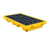 Plataforma Modular De Alta Resistencia Para La Contención De Derrames - Bandeja A Prueba De Fugas Para Almacenes Industriales, Fábricas Y Almacenamiento De Productos Químicos,50x26.37x6.69in/127x67x1