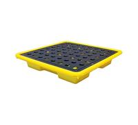 Plataforma Modular de contención de derrames de Tambores de petróleo, Plataforma de contención Industrial de Alta Resistencia con Paleta de Rejilla, soluciones de Seguridad y prevención de d