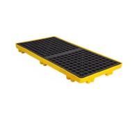 Plataforma modular duradera para contención de derrames de 130 x 130 x 30 cm, sumidero industrial para respuesta a emergencias y cumplimiento de seguridad, solución eficaz para el control de derrame