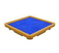 Plataforma Modular Industrial para protección contra derrames de petróleo: Plataforma Impermeable Bicolor Amarilla y Negra para la contención de derrames de petróleo, Adecuada para muros alt