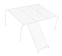 Plataforma para Gallinas de Hierro Blanco, Soporte de Crianza