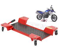 Plataforma para moto con ruedas, soporte central. Base para mover motos, 150KG