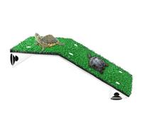 Plataforma para tortugas - Rampa de subida de acrílico con 22 x 7 cm | Escalera para bañera, anfibia y tortugueras | Para hábitat en acuario, terrario y vallas exteriores