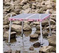 Plataforma plegable de pesca, aleación de aluminio, ultraligera, marco abierto, adecuado para costas, ríos, orillas de lagos