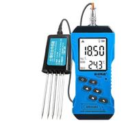 Plataforma portátil de medición rápida multiparámetros del suelo for nitróno, fósforo, potasio, humedad, temperatura y pH con pantalla intelinte.(Temperature Humidity Meter)