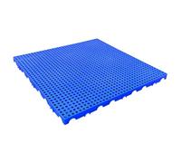 Plataforma Rejilla Suelo HDPE, Estera Drenaje Entrelazada Resistente Almacén, Perrera Mascotas, Soporte Plantas, Ganado Agrícola, Inodora y Duradera(Blue,100x100x5cm/39.4x39.4x2in)