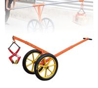 Plataforma Rodante Ajustable For Tapa De Alcantarilla,Plataforma Rodante De Piedra Industrial,Equipada Con Dos Ruedas De Goma Y Un Mango Ajustable(60cm/23.6in)