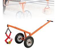 Plataforma Rodante Ajustable For Tapa De Alcantarilla,Plataforma Rodante De Piedra Industrial,Equipada Con Dos Ruedas De Goma Y Un Mango Ajustable(40cm/15.7in)