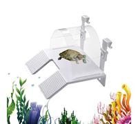 Plataforma Solar Tortuga | Doble Escalera Tortuga Descanso | Tortugas Tierras Terraza,para Los Titulares Criadores Mascotas Padres Terrario Alimentador Refugio Tiendas Uso Hogar Sala Estudio
