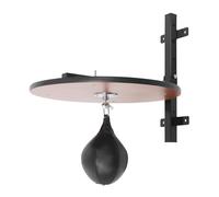 Plataforma Speed Bag para entrenamiento de boxeo con acero y madera y PU, 30 cm, altura ajustable, silenciosa, montaje en pared, hogar, gimnasio, gimnasio, saco de boxeo, speedball, bola refleja, para