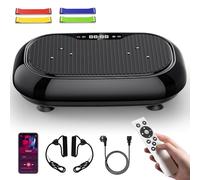 Plataforma Vibración Muscular, Plataforma Vibratoria con Bluetooth Pantalla LED y Mando a Distancia, Vibration Plate para Relajación Muscular y Alivio de Dolor en Casa y Oficina