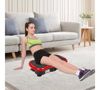 Plataforma Vibrante, Adelgazar el equipo de forma física oscilante Basic Fitness,Oscilante para pérdida de peso equipo Vibración de pie Cuerpo Máquina Casa-Negro y Rojo