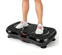 Plataforma vibrante certificada, 99 niveles de intensidad y 5 programas, capacidad de 200 kg, placa vibratoria para casa antideslizante con altavoz Bluetooth y mando a distancia, para pérdida de peso