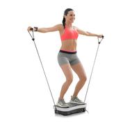 InnovaGoods® Plataforma vibratoria de Entrenamiento con Accesorios y guía de Ejercicios Vybeform, tonifica los músculos y Mejora la circulación, diseño Compacto y Ligero, Ideal para el Gimnasio