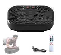 Plataforma Vibratoria Muscular, 120 Niveles de Vibración y 8 Programas. Maquina de Vibración Fitness para Hacer Ejercicio en Casa, con Mando a Distancia, Cable y Pantalla LED.