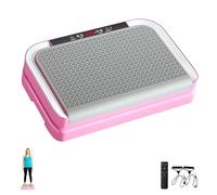 Plataforma Vibratoria Muscular, 200 Niveles de Vibración y 9 Programas. Máquina de Vibración Fitness con Bandas Elásticas y Altavoz Bluetooth con Mando a Distancia y Pantalla LED para Adelgazar