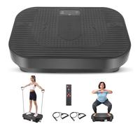 Plataforma Vibratoria Muscular , Placa vibratoria para Drenaje linfático, Plataforma vibratoria para Todo el Cuerpo para Hacer Ejercicio en casa y Quemar Grasa