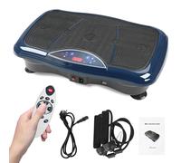 Plataforma vibratoria para entrenamiento de cuerpo entero, 5 programas de entrenamiento, plataforma de vibración con mando a distancia, bandas de entrenamiento, para entrenamiento de cuerpo entero