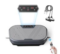 Plataforma Vibratoria,Plataforma Vibración Muscular con Altavoz Bluetooth Incorporado,120 Niveles de Intensidad y 10 Modos, Pantalla táctil LED y Control Remoto inalámbrico para Musculación y Moldead