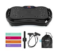 Plataforma Vibratoria Ultra Slim de Bluefin Fitness / Plataforma Vibratoria, Ejercicio Completo / Potente Plataforma Compacta con Bandas de Resistencia / Plataforma Vibratoria para Fitness en Casa