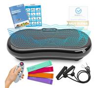 Plataforma Vibratoria Bluefin Fitness Ultra Slim | Innovadora / 5 Programas + 180 Niveles de Vibración | Altavoces Bluetooth | Fácil de Guardar | Elegante y Compacta | Silenciosa / Ejercicio Completo