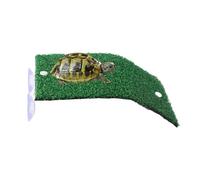 Plataformas Flotantes para Tortugas,Zona de Descanso para Terrarios de Reptiles - Rampa Decorativa para Reptiles, Césped Artificial Y Área De Descanso Animal para Terraza Salón O Balcón