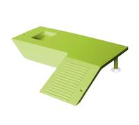 Plataformas para tomar el sol para tortugas: rampa para platos de comida de PVC, escenario para terraza de reptiles, muelle flotante estable, plataforma para escalar, superficie antideslizante | Rampa