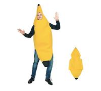 Platano Disfraz de Plátano Adulto 148 x 65 cm Disfraz Despedida Soltero Disfraces Carnaval Adultos Trajes de Carnaval Adult Perfecto para Fiestas Temáticas Halloween Eventos Graciosos y Celebraciones