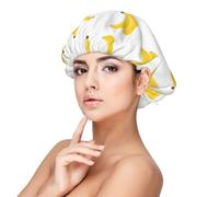 Plátano Fruta del Plátano,Gorro de dormir de satén ajustable para adultos, de seda, elástico, para dormir, para mujer