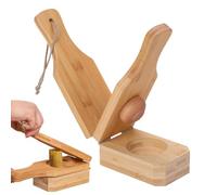 Plátano Smasher Maker - Herramienta de prensa de plátano de 8 pulgadas | Wood Banana Smasher Maker - Prensa de madera natural para hacer pasteles de plátano, bolas de comida, tocino y otros platos
