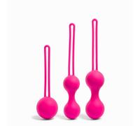 Platanomelón - Kit Bolas Chinas con Distintos Pesos, Textura Sedosa - Ada Trio Fucsia