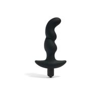 Platanomelón - Vibrador Anal Con Punta Redondeada, Bala Extraíble y 7 Modos de Vibración - Cuco Negro