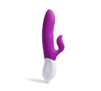 Platanomelón - Vibrador Conejito con 3 Velocidades y 6 Modos, Juguete Erótico, Simulador Penetración, Recargable - Elvis Lila