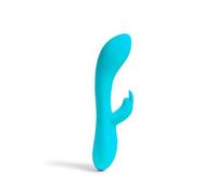 Platanomelón - Vibrador Conejito para Mujer Efecto Calor con 3 Intensidades y 7 Patrones, Sumergible y Recargable - Lucas Azul
