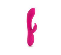 Platanomelón - Vibrador Conejito para Mujer Efecto Calor con 3 Intensidades y 7 Patrones, Sumergible y Recargable - Lucas Fucsia
